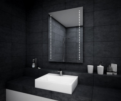 Зеркало с подсветкой для ванной комнаты Рико 70х100 см