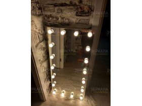 Выполненная работа: гримерное зеркало без рамы 160х80 см с подсветкой